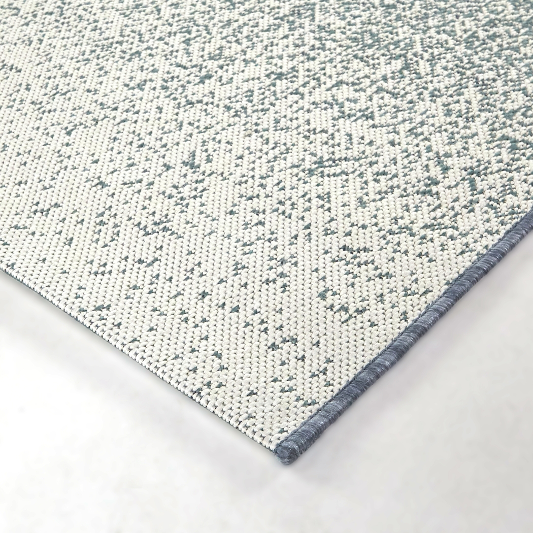 Midnight Fade Blue 7'10 x 10' Indoor/Outdoor Rug - Thumbnail - Image 2