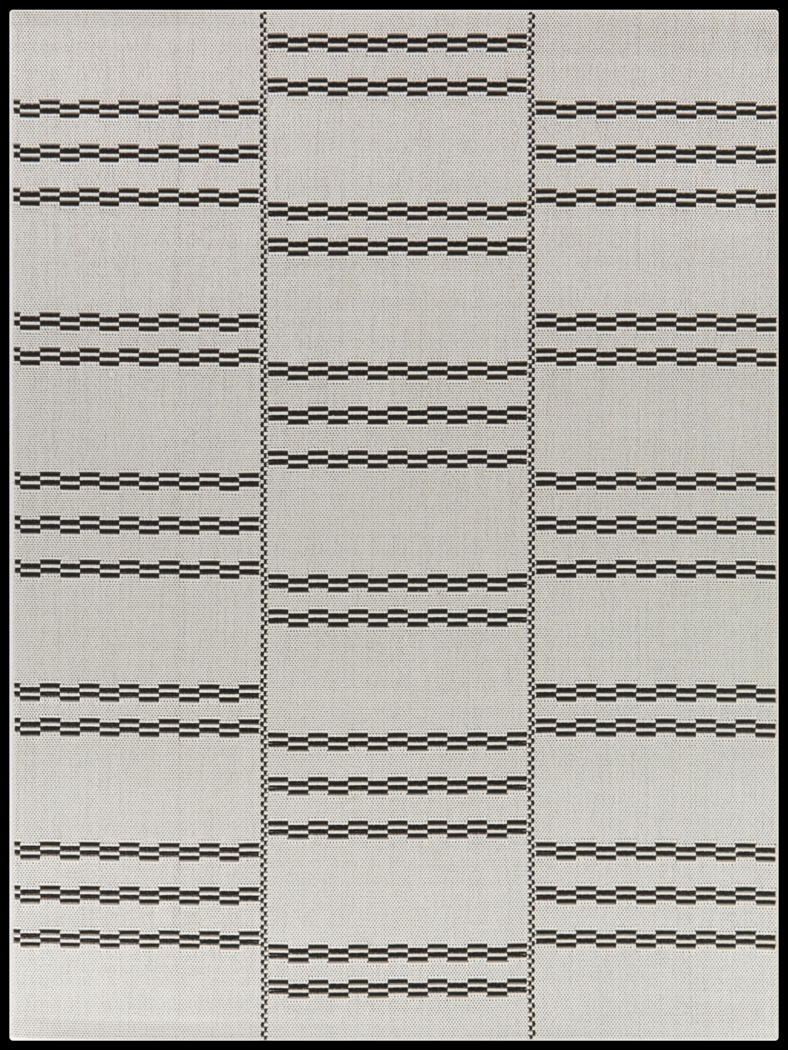 Midnight Mist White 7'10 x 10' Indoor/Outdoor Rug - Thumbnail - Image 1