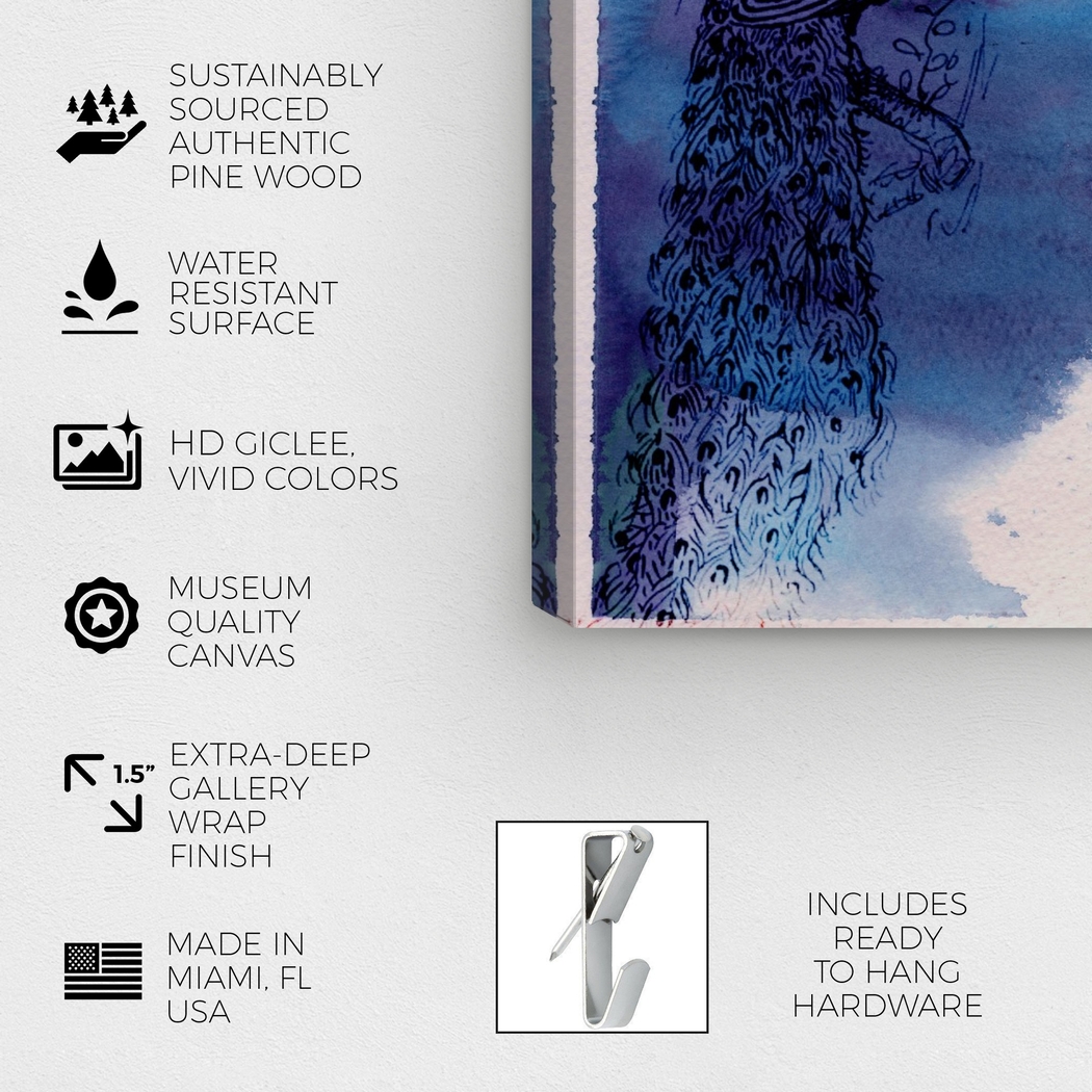 Midnight Radiance Blue Artwork - Thumbnail - Image 3