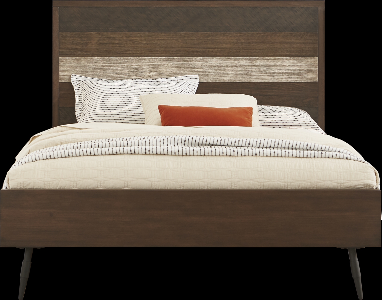 Midtown Loft Brown 3 Pc Queen Panel Bed - Thumbnail - Image 1