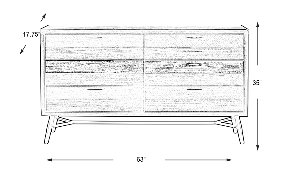 Dimension Image. Please refer to the Dimension Tab on this page for dimension details.