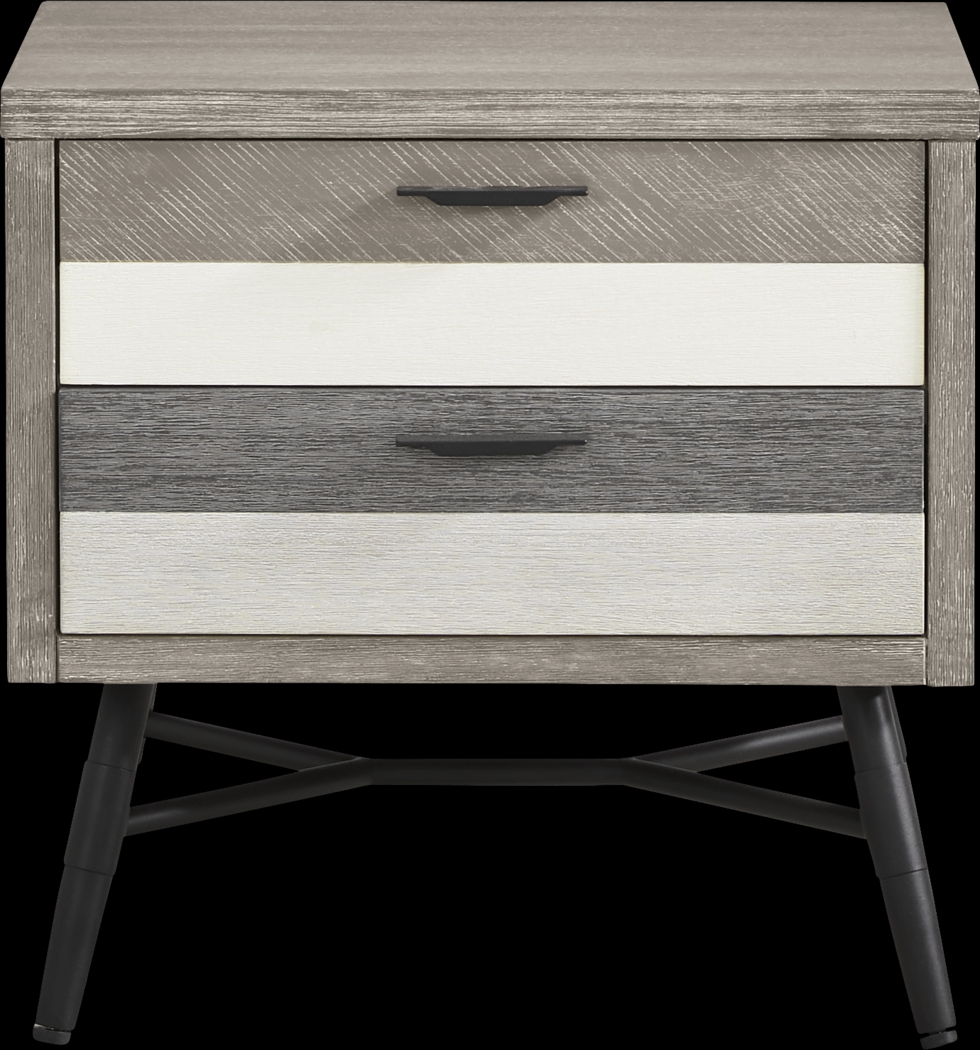 Midtown Loft Gray 6 Pc King Panel Bedroom - Thumbnail - Image 7