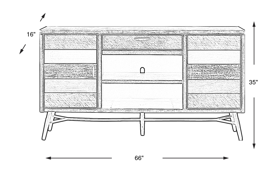 Dimension Image. Please refer to the Dimension Tab on this page for dimension details.