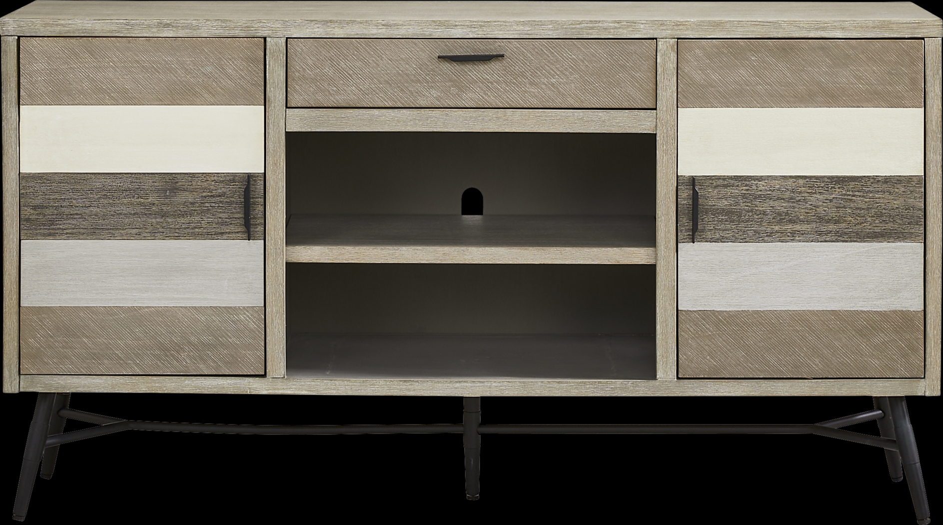 Midtown Loft Gray 66 in. Console - Thumbnail - Image 1
