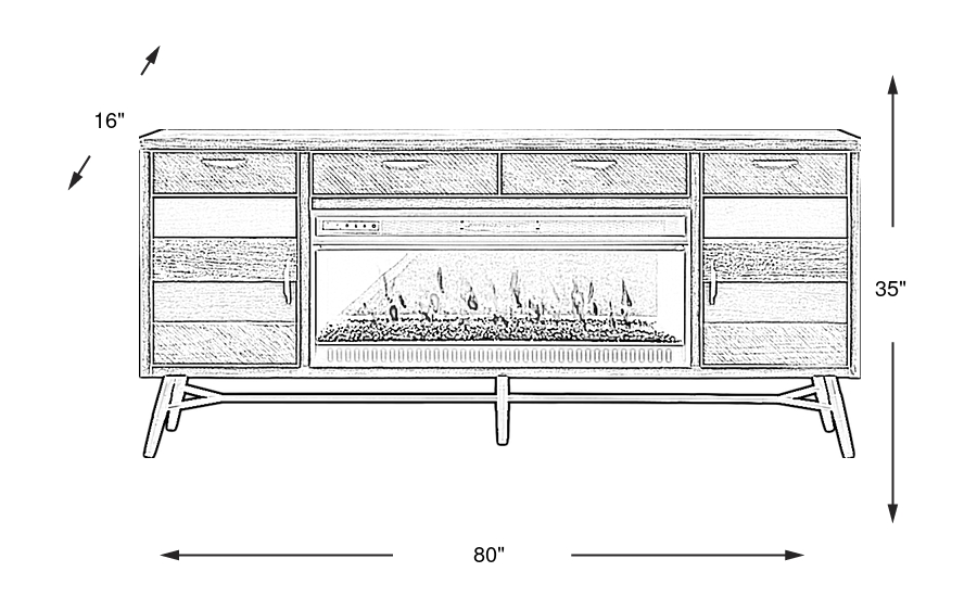 Dimension Image. Please refer to the Dimension Tab on this page for dimension details.