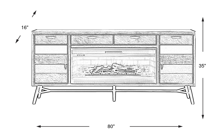 Dimension Image. Please refer to the Dimension Tab on this page for dimension details.