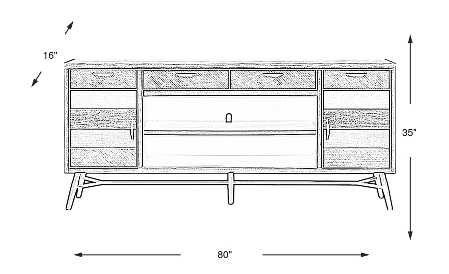 Dimension Image. Please refer to the Dimension Tab on this page for dimension details.