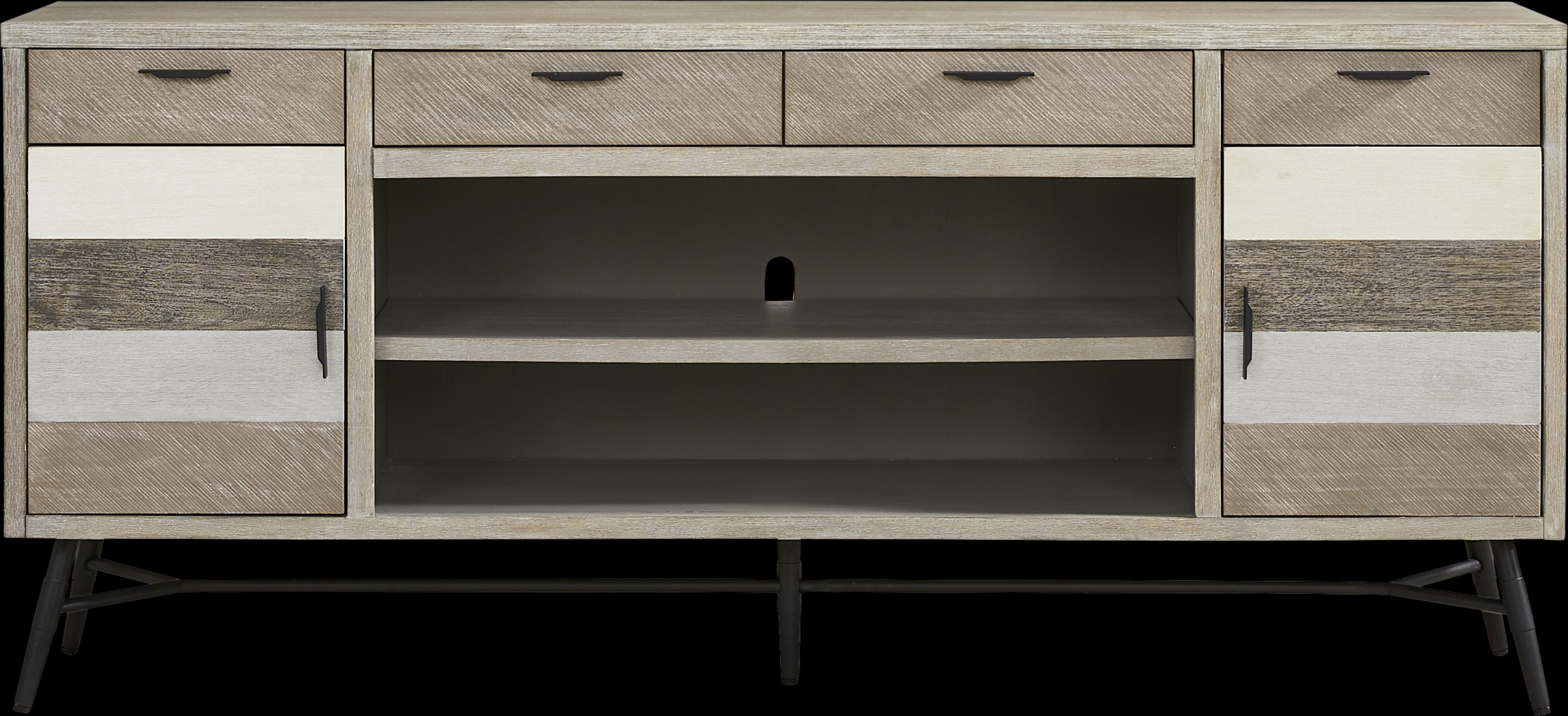 Midtown Loft Gray 80 in. Console - Thumbnail - Image 1