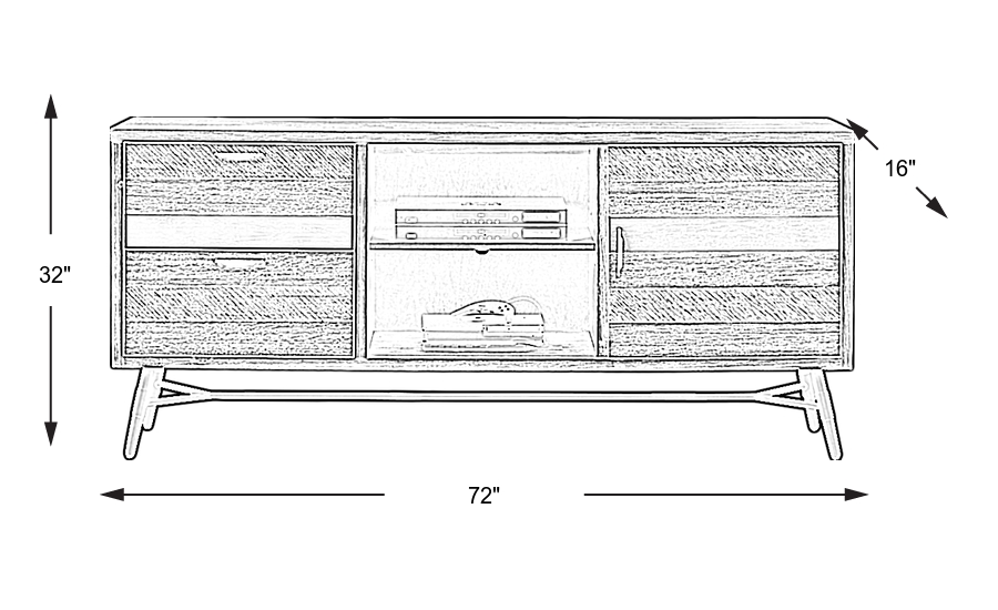 Dimension Image. Please refer to the Dimension Tab on this page for dimension details.