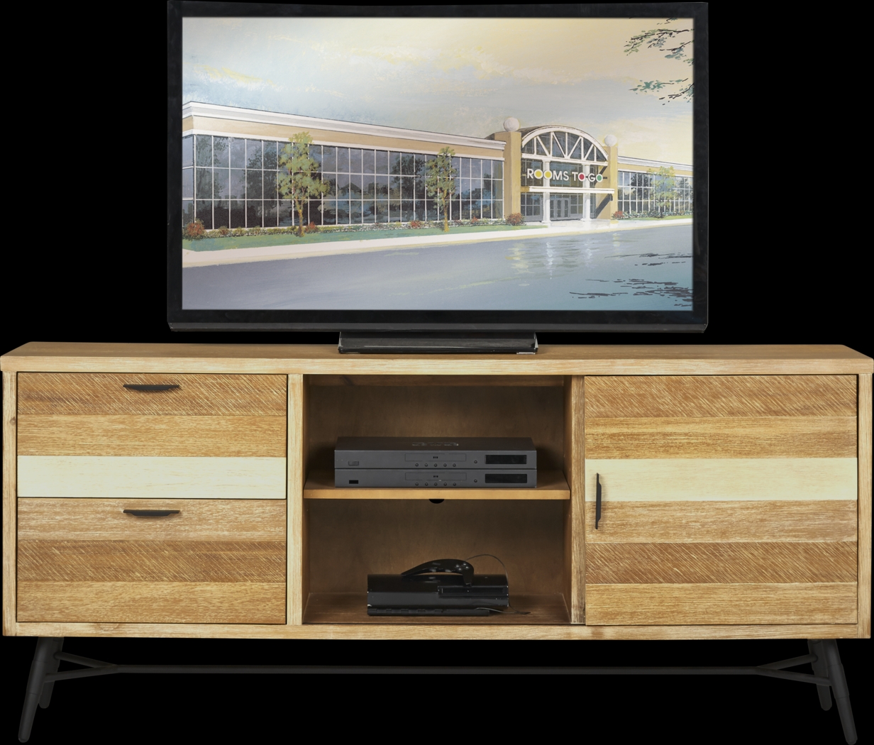 Midtown Loft Natural 72 in. Console - Thumbnail - Image 1