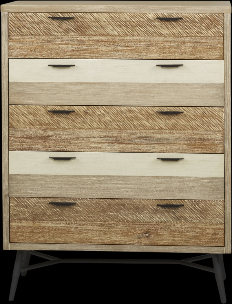 Midtown Loft Natural 5 Pc Queen Panel Bedroom - Thumbnail - Image 5