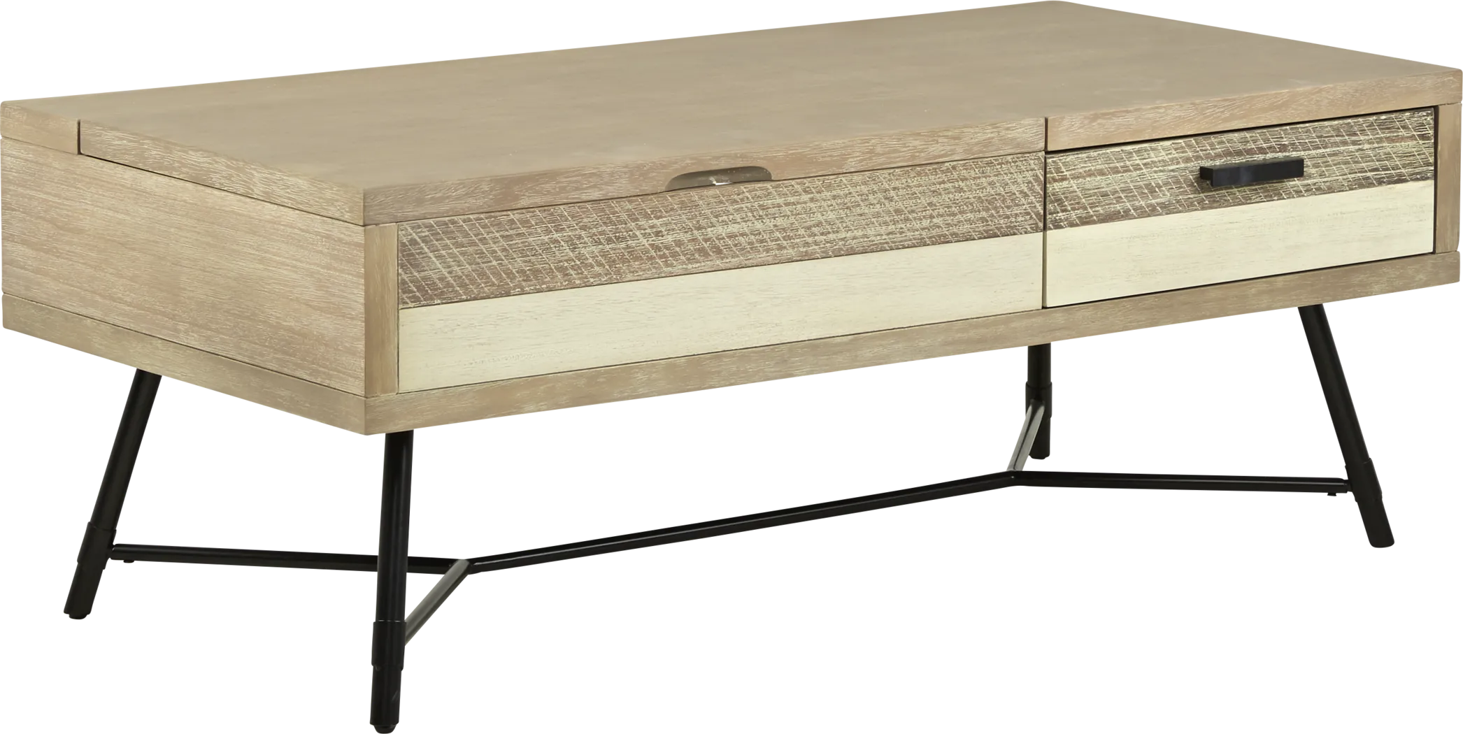 Midtown Loft Natural Cocktail Table - Thumbnail - Image 1