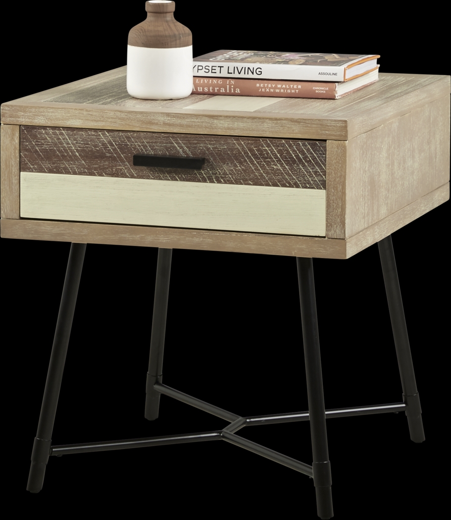 Midtown Loft Natural End Table - Thumbnail - Image 2