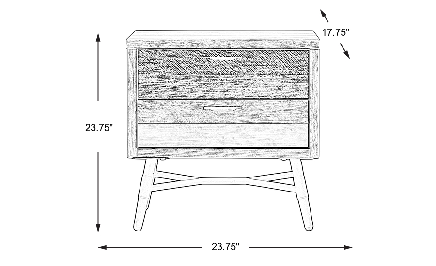 Dimension Image. Please refer to the Dimension Tab on this page for dimension details.