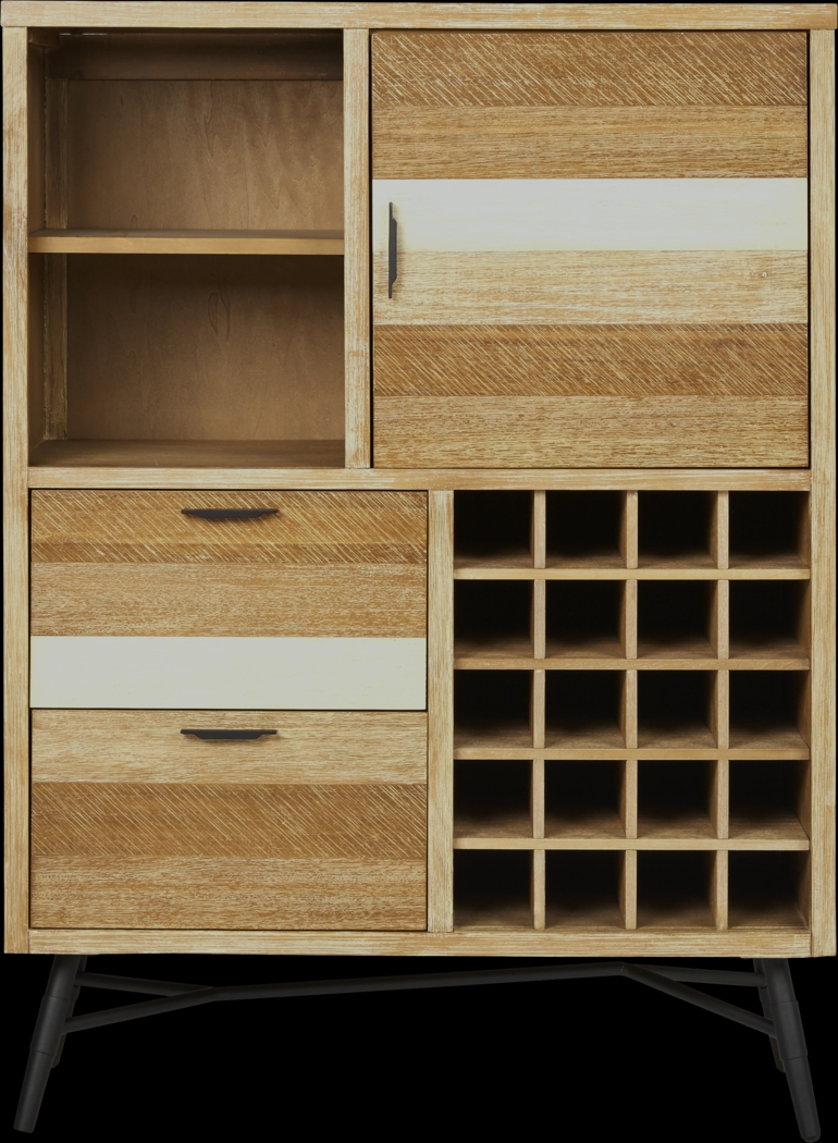 Midtown Loft Natural Wine Cabinet - Thumbnail - Image 1