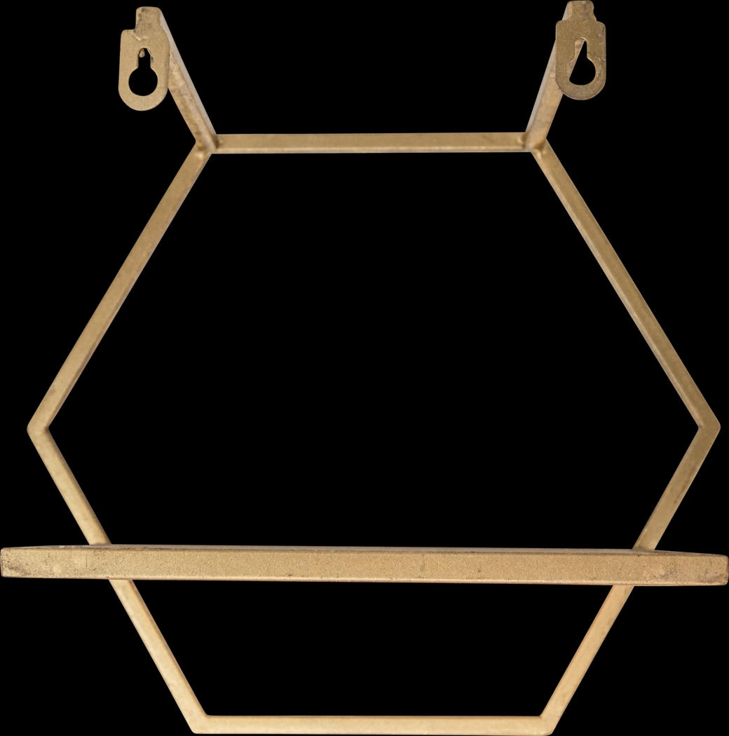 Midwoode Gold Wall Shelf, Set of 3 - Thumbnail - Image 3