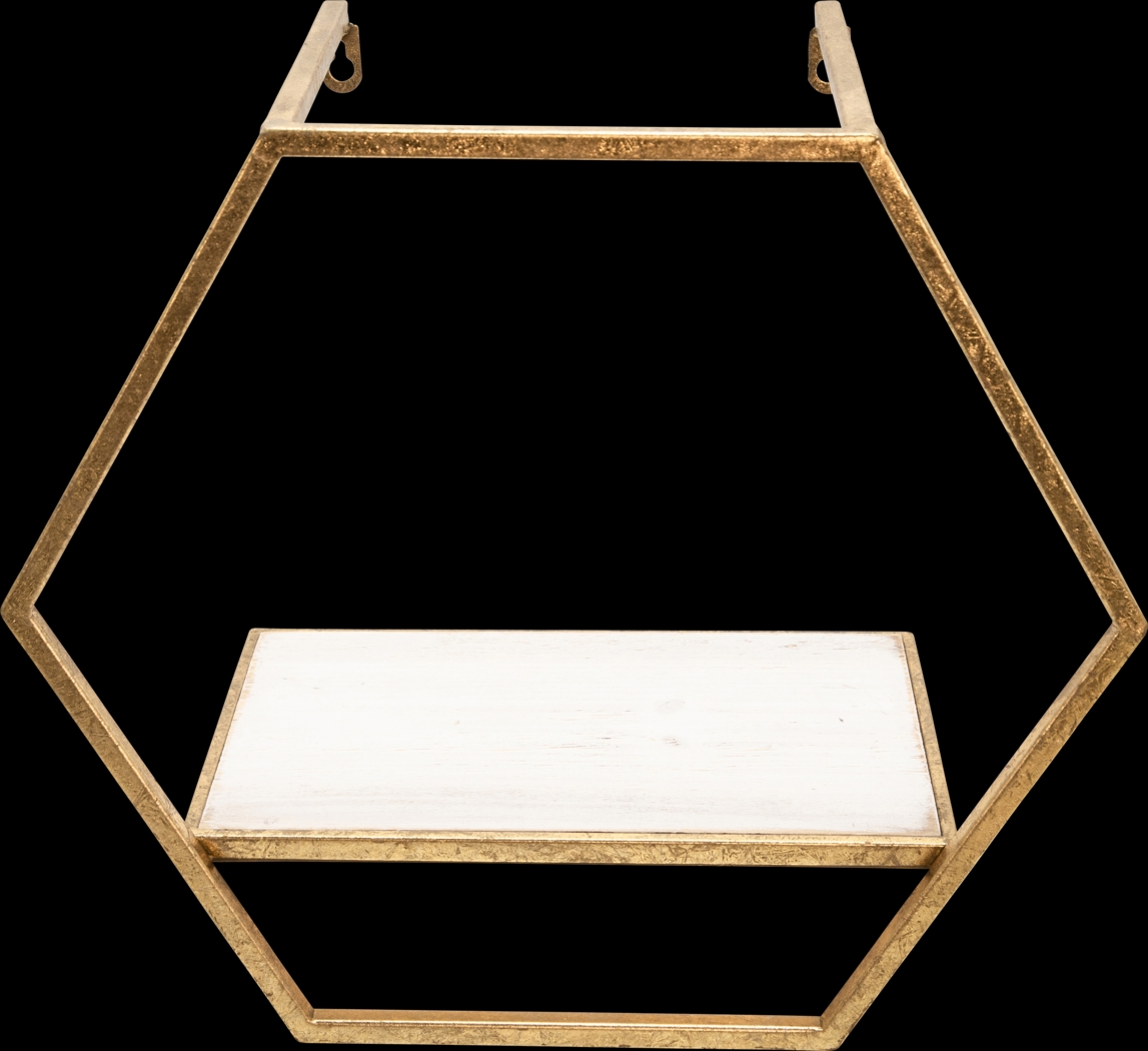 Midwoode Gold Wall Shelf, Set of 3 - Thumbnail - Image 4