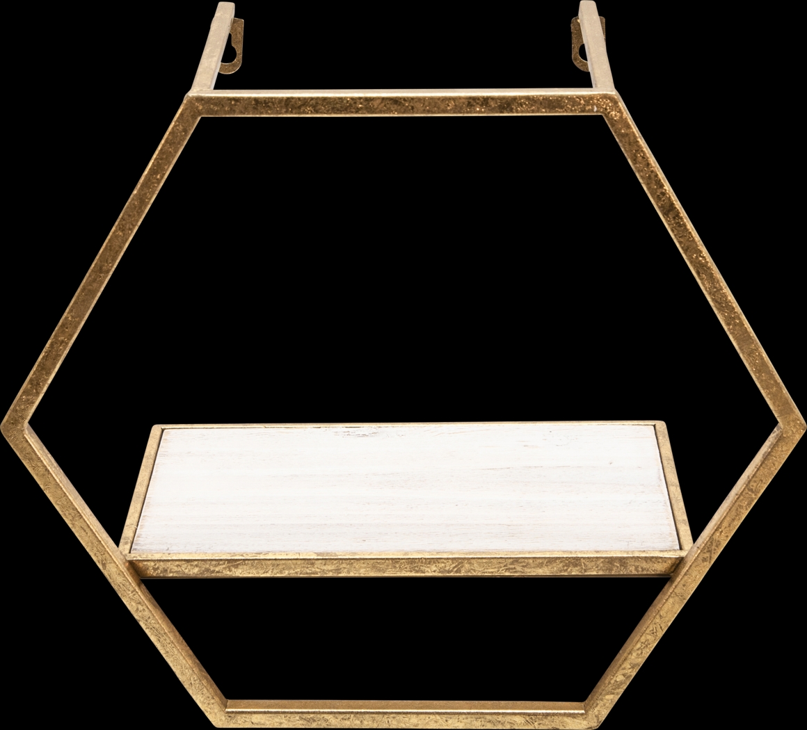 Midwoode Gold Wall Shelf, Set of 3 - Thumbnail - Image 5