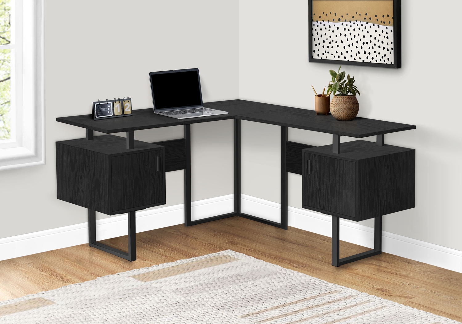 Miener Black Desk - Thumbnail - Image 2