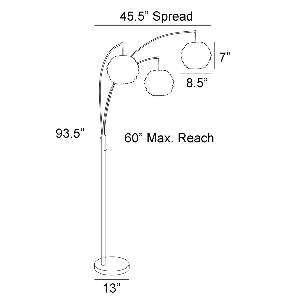Miener Nest Silver Floor Lamp - Thumbnail - Image 4