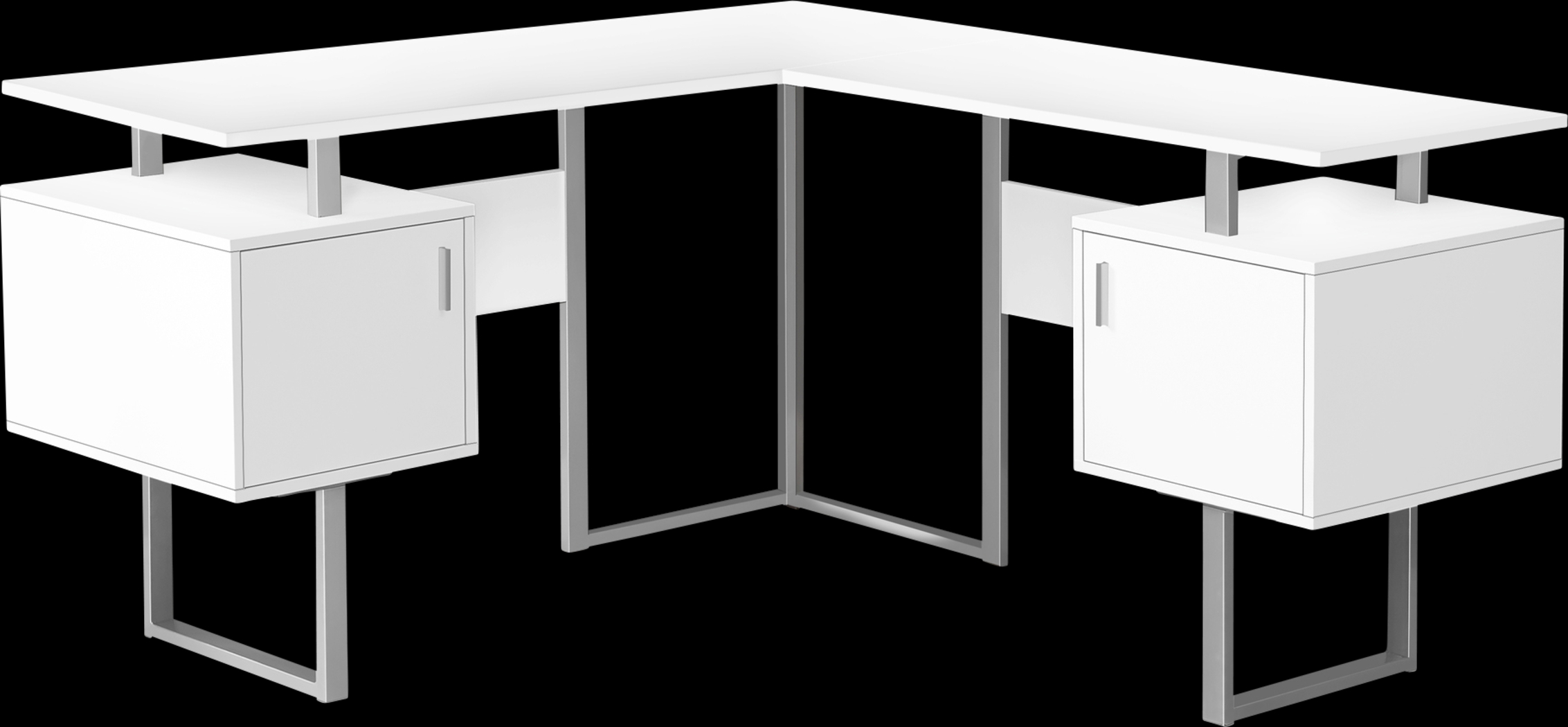 Miener White Desk - Thumbnail - Image 1