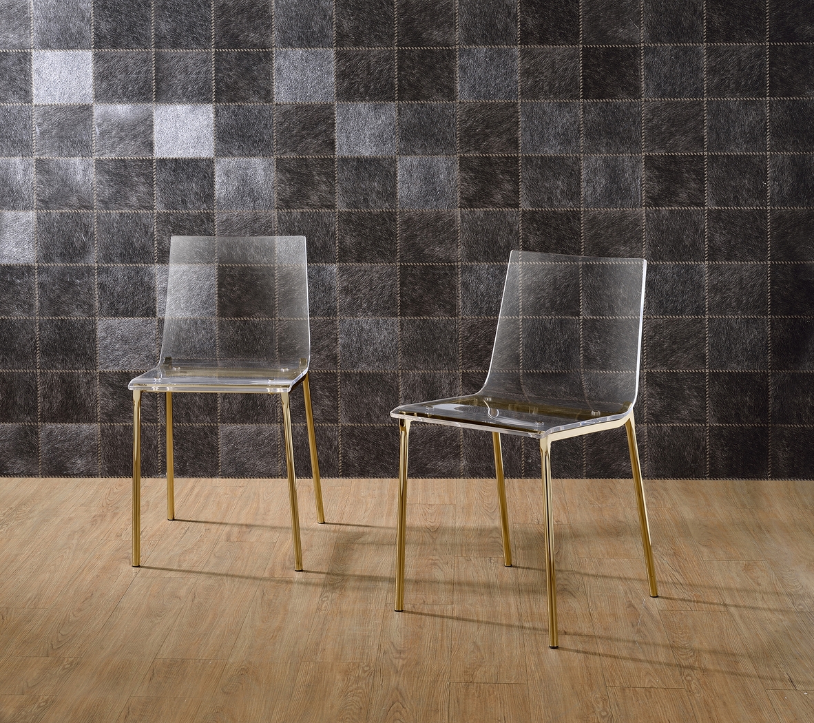 Migoya Gold Dining Chair, Set of 2 - Thumbnail - Image 2