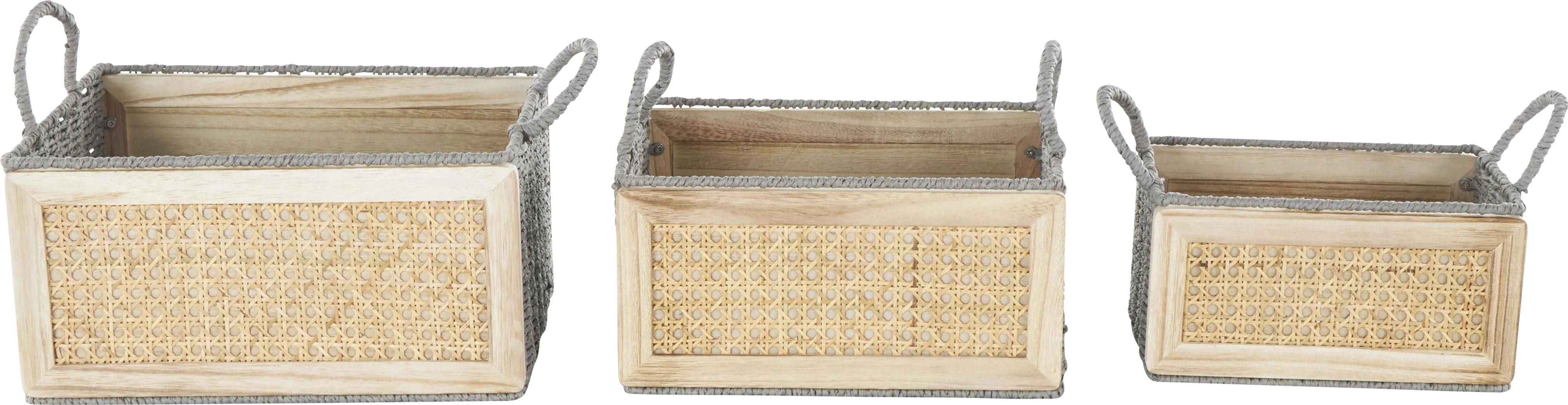 Mihi Brown Basket, Set of 3 - Thumbnail - Image 4