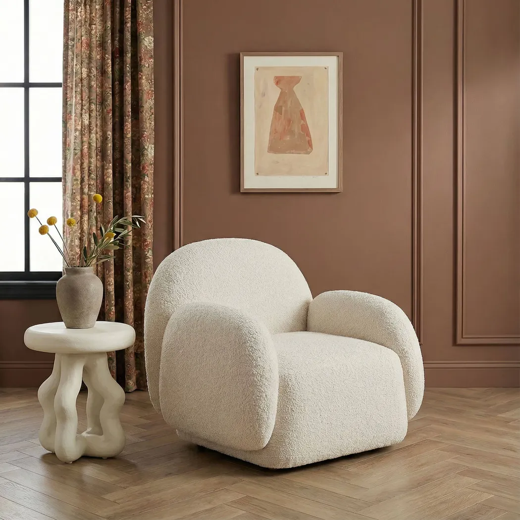 Mihr Cream Accent Chair - Thumbnail - Image 2