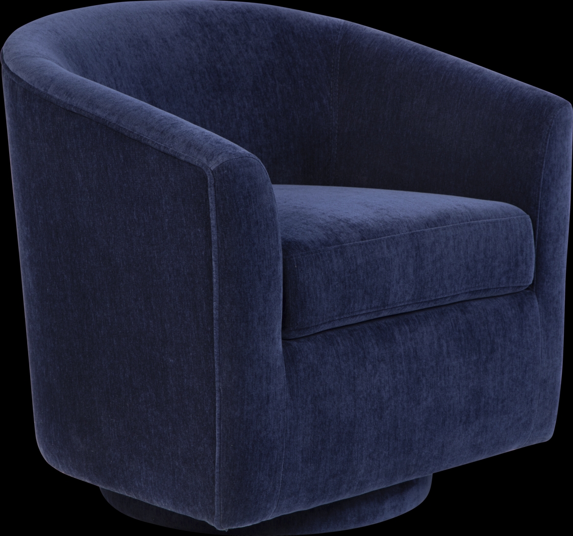 Mikaela Ink Swivel Accent Chair - Thumbnail - Image 1