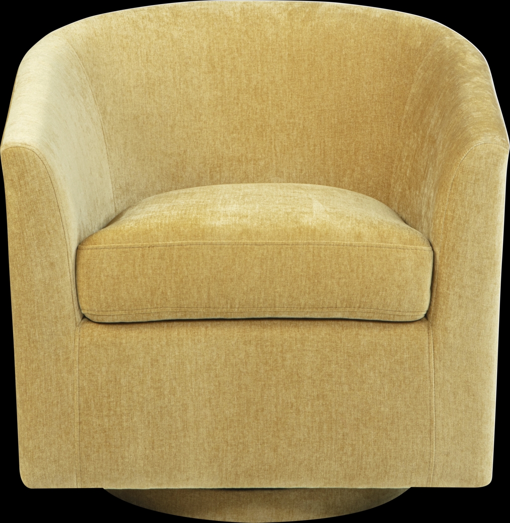 Mikaela Sunflower Swivel Accent Chair - Thumbnail - Image 3