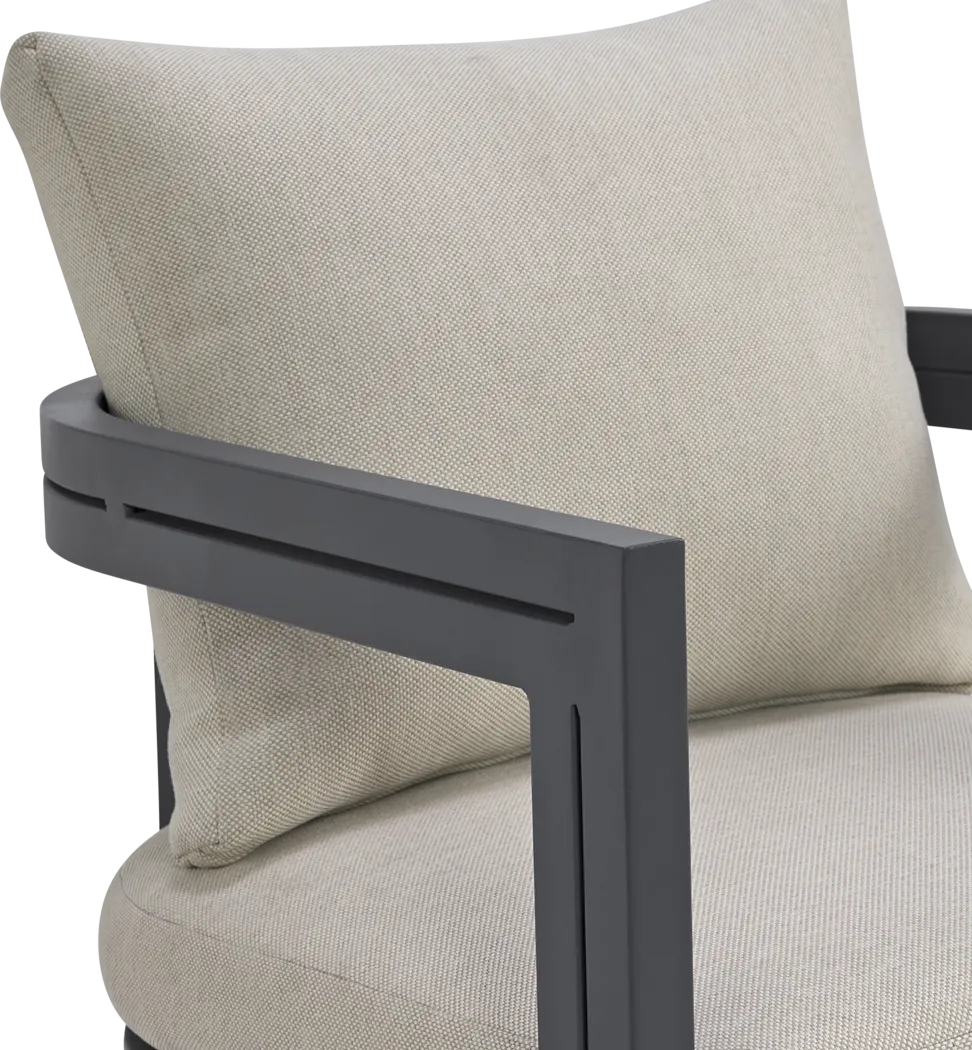 Mikayla Dark Gray Arm Chair - Thumbnail - Image 9