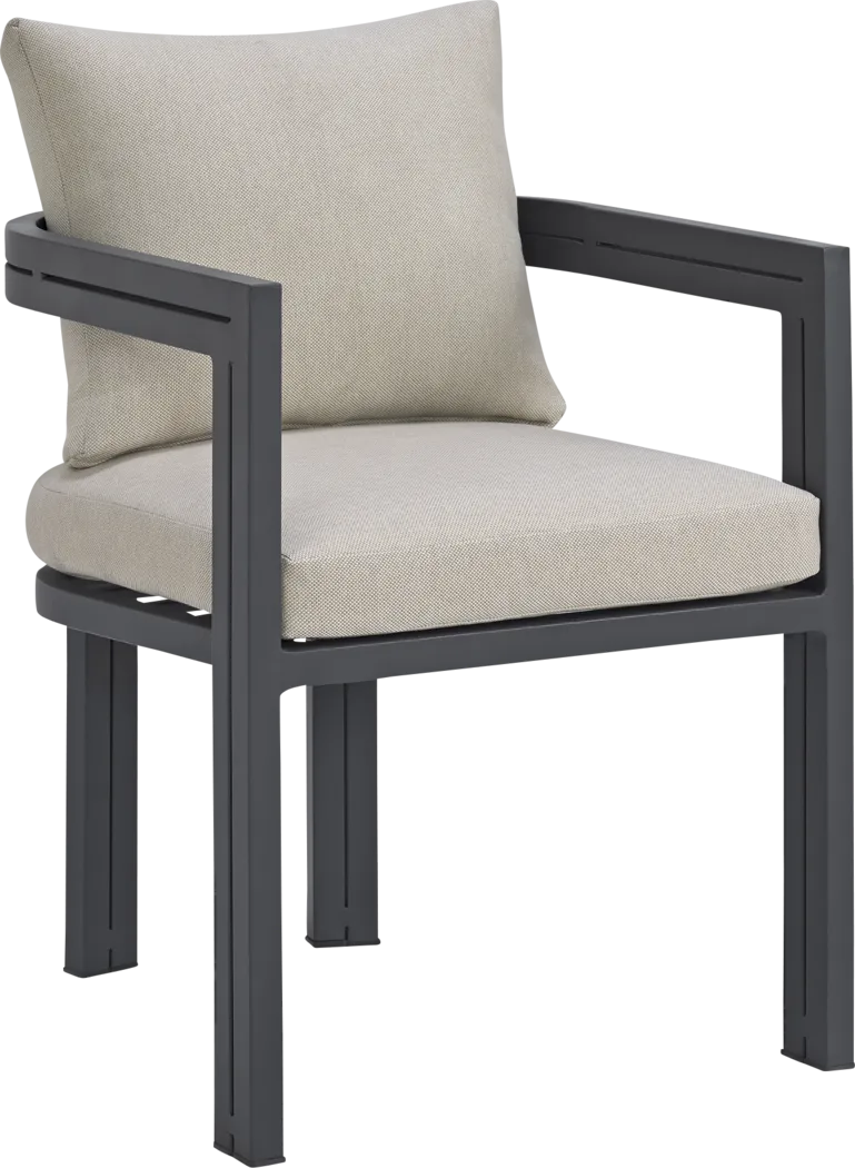 Mikayla Dark Gray Arm Chair - Thumbnail - Image 1