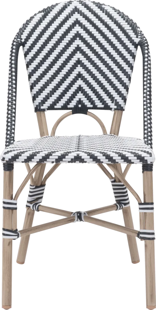 Miki Bay Black Side Chair, Set of 2 - Thumbnail - Image 3