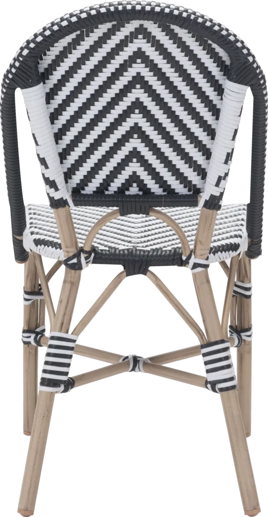 Miki Bay Black Side Chair, Set of 2 - Thumbnail - Image 4