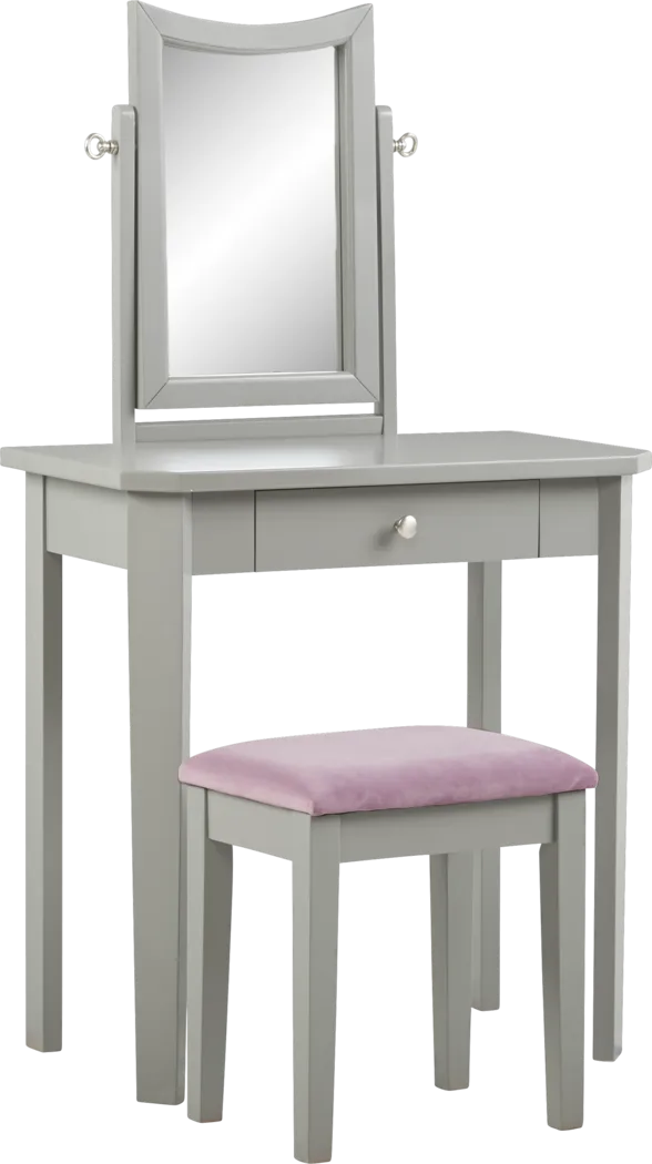 Kids Mila Place Gray Vanity Set - Thumbnail - Image 1