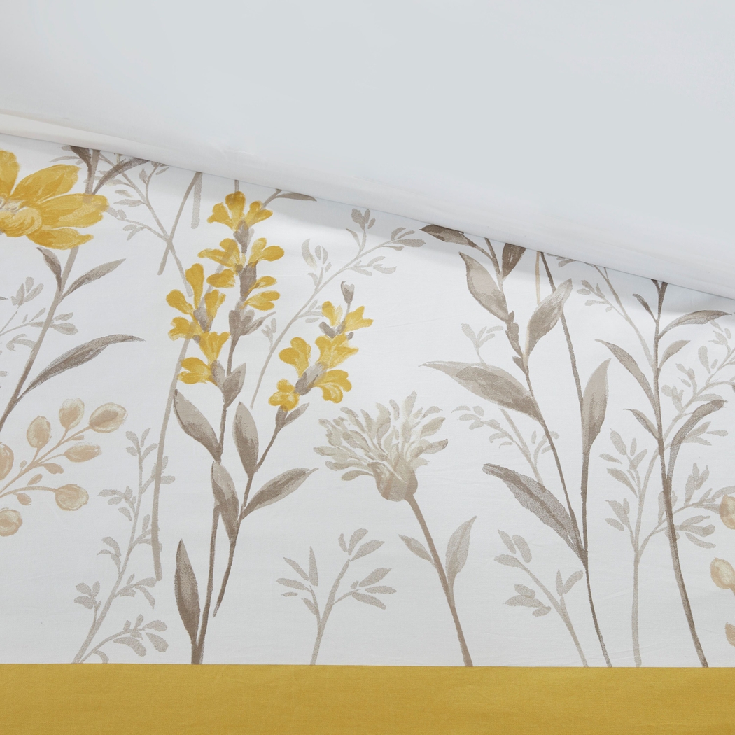 Milaia Yellow 5pc Full Comforter Set - Thumbnail - Image 4