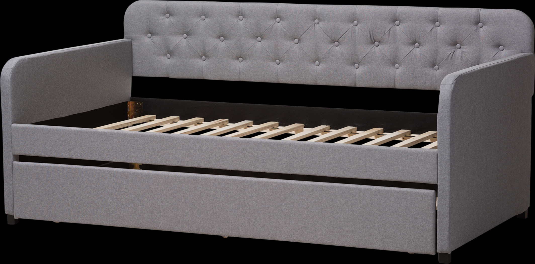 Milam Gray Twin Daybed With Trundle - Thumbnail - Image 3