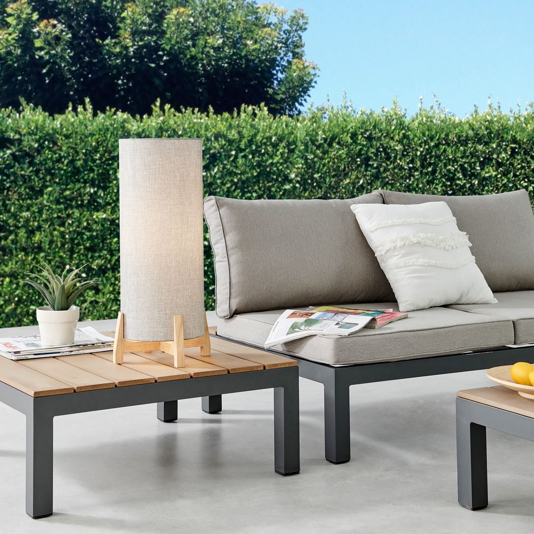 Milam Trail Gray Outdoor Lamp - Thumbnail - Image 3