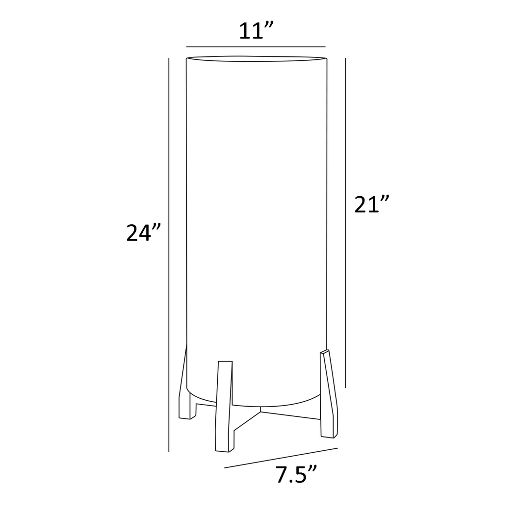 Milam Trail White Outdoor Lamp - Thumbnail - Image 4
