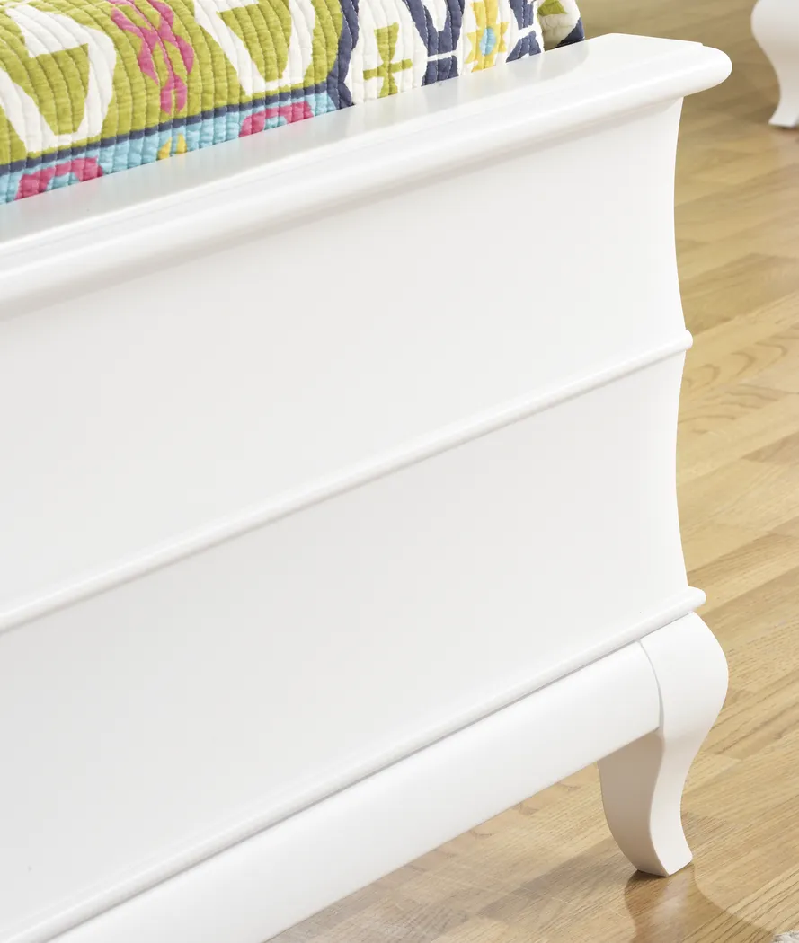 Milan White 3 Pc Twin Bed - Thumbnail - Image 2