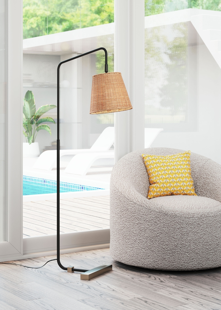 Milanese Point Natural Floor Lamp - Thumbnail - Image 9