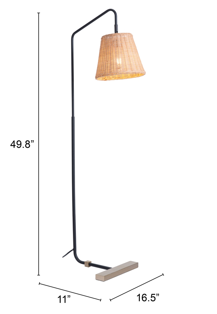 Milanese Point Natural Floor Lamp - Thumbnail - Image 10