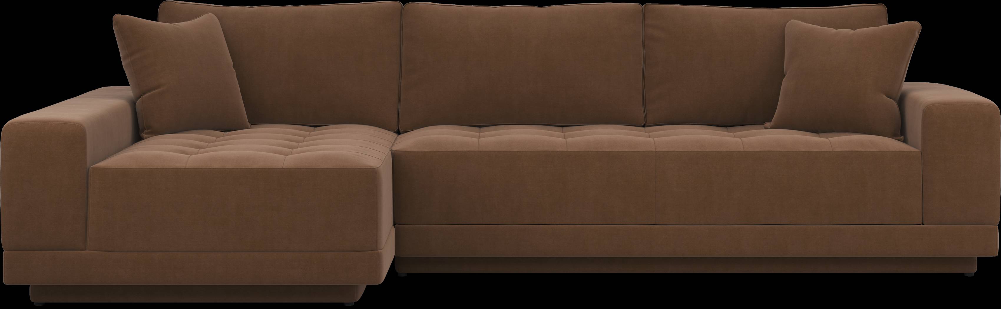 Milano Brown 2 Pc Sectional - Thumbnail - Image 1