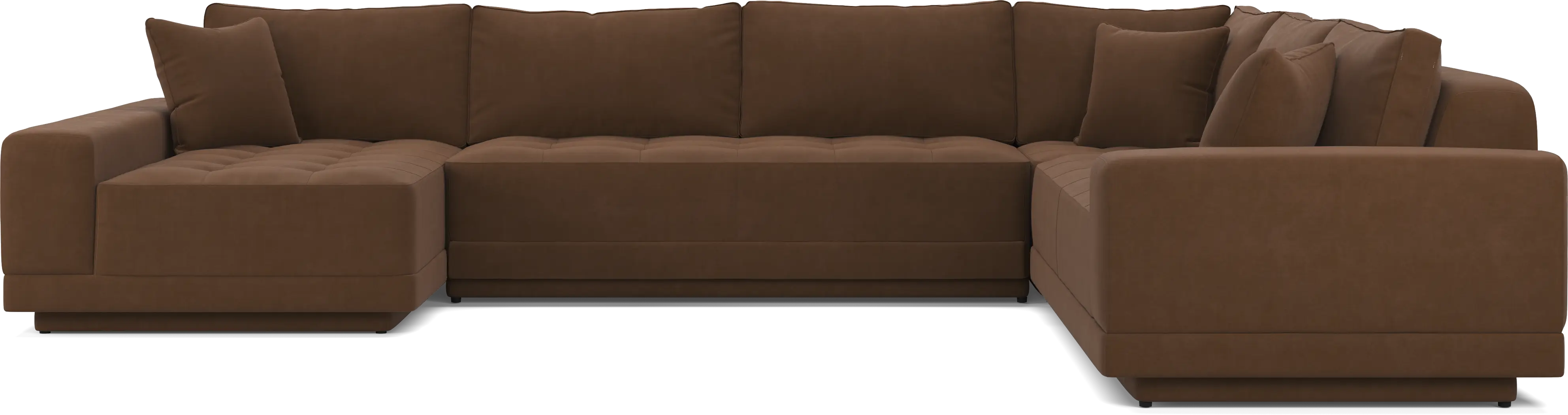 Milano Brown 4 Pc Sectional - Thumbnail - Image 3