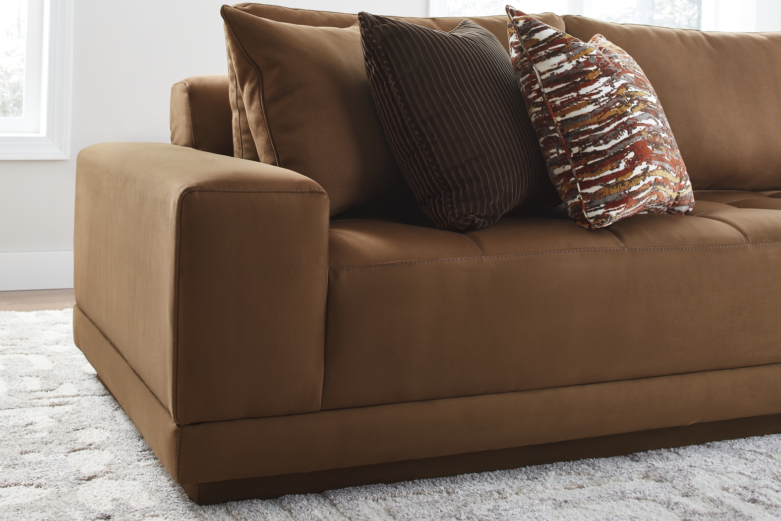 Milano Brown 4 Pc Sectional - Thumbnail - Image 4