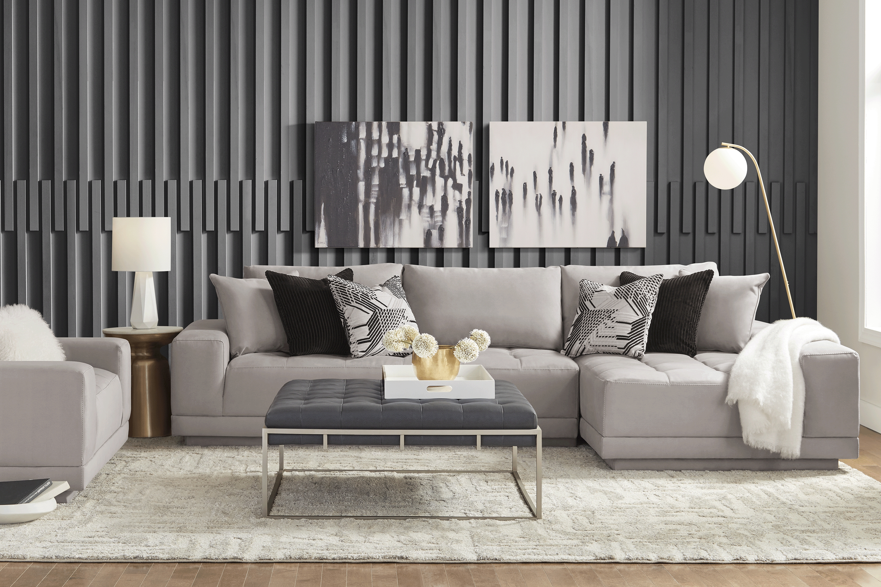 Milano Platinum 2 Pc Sectional - Thumbnail - Image 2