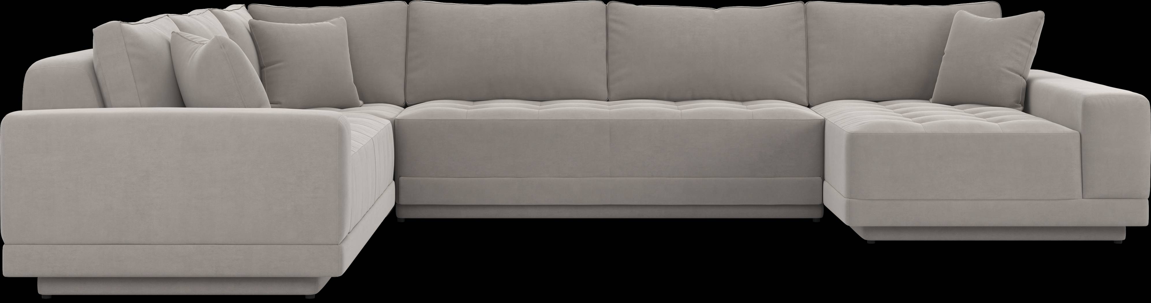 Milano Platinum 4 Pc Sectional - Thumbnail - Image 3