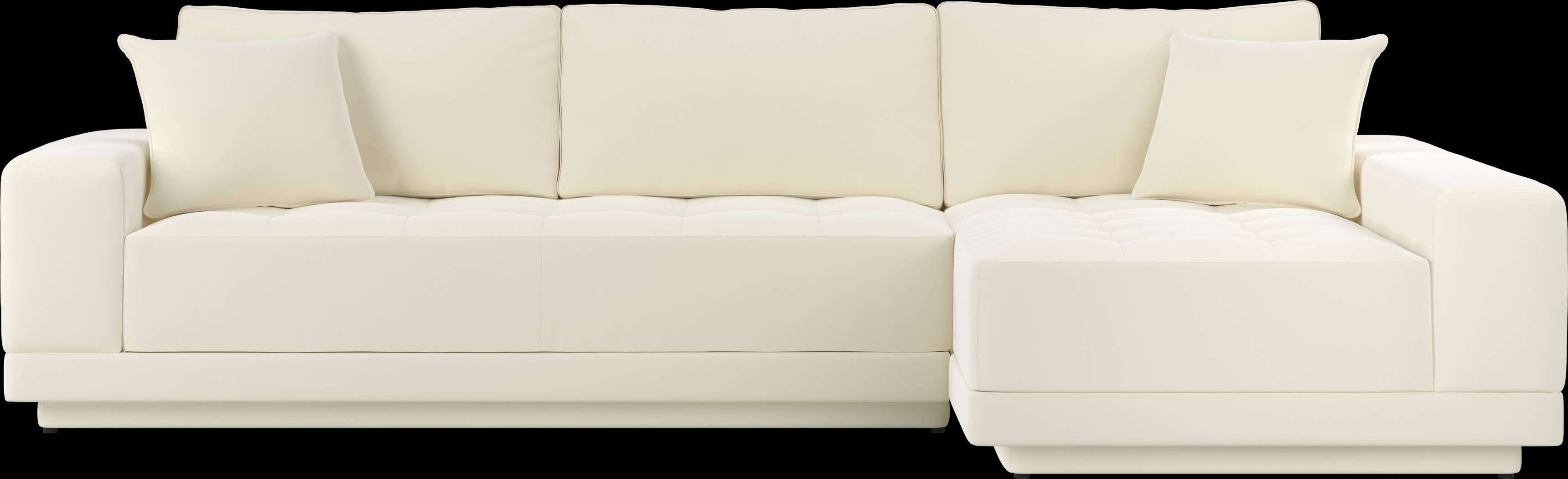 Milano White 2 Pc Sectional - Thumbnail - Image 3