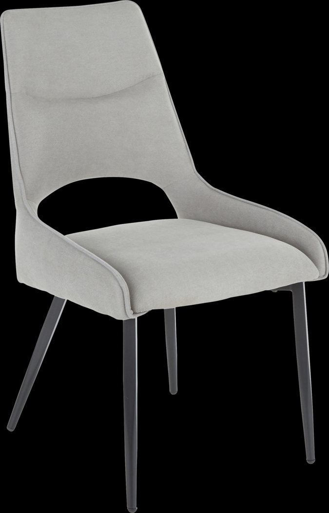 Milaudon Gray Side Chair, Set of 2 - Thumbnail - Image 2