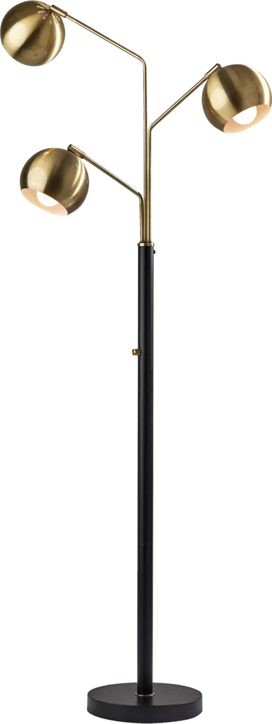 Milburn Summit Brass Floor Lamp - Thumbnail - Image 1